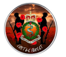 Royal Army Medical Corps remembrance lest we forget lapel pin badge 25mm
