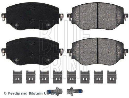 Front axle brake pad set - axle,