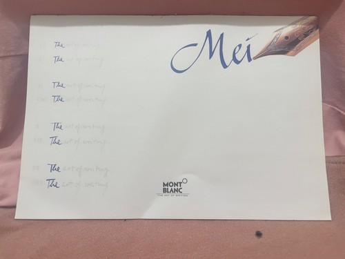 Rare mont blanc paper pad - rare,