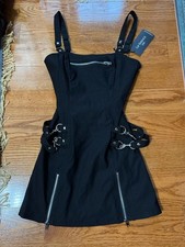 NWT Tripp NYC Black Straps Bondage Dress Medium