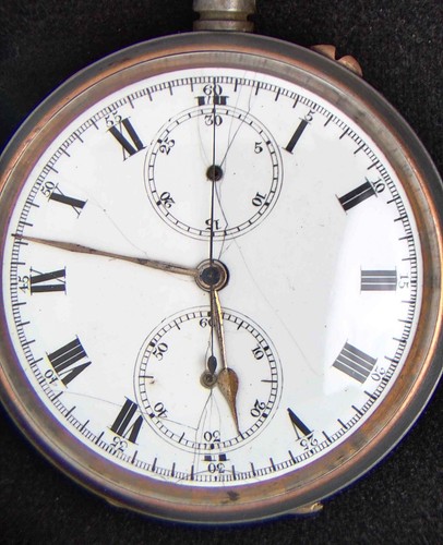 Antique chronograph enamel - antique,