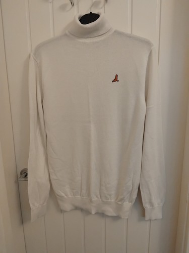 Mens off white polo - polo, neck