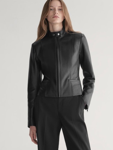 Alc marlowe lamb leather moto - alc,