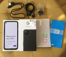 Google Pixel 4a G025N - 128GB - Just Black (Unlocked) VGC with original box.