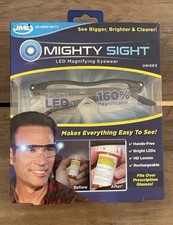 JML Mighty Sight Magnifying Eyewear Glasses With LED Lights Rechargeable