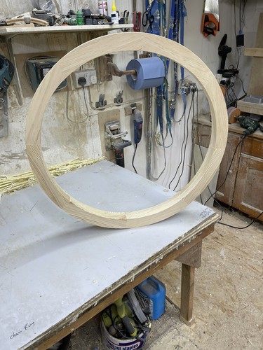 Wooden round window 600mm main - round,