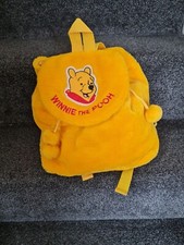 Girl Boy Winnie The Pooh Disney plush fur Backpack nappy changing bag