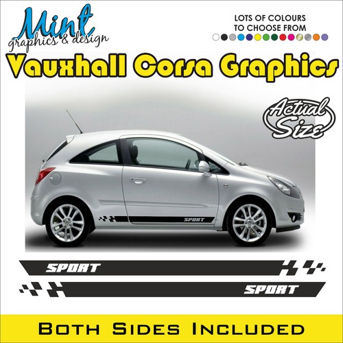 Vauxhall corsa side stripes - vauxhall,