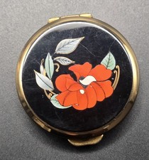 Vintage Stratton Pill Box Red