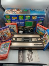 Matel Intellivision Console boxed 5 x games bundle fully working manual reciept