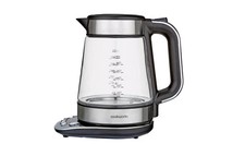 Cookworks Variable Temperature Glass Kettle Boil dry protection 2200W - S/Steel