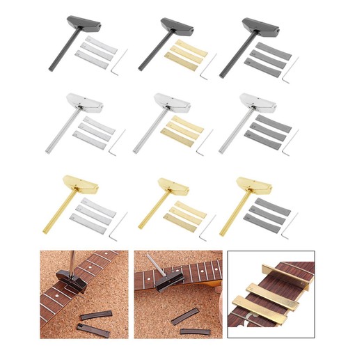 Guitar fret press caul inserts - press,