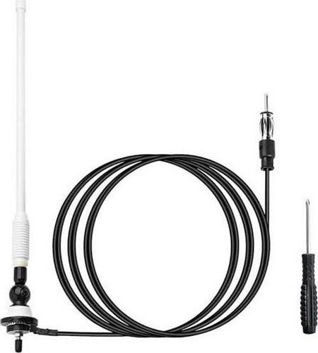 White rubber duck antenna - rubber,