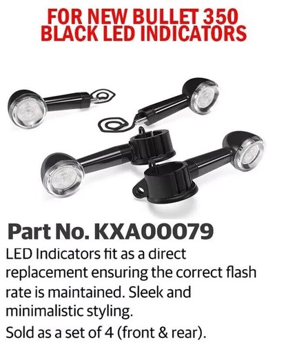 Led indicators black fit - led,