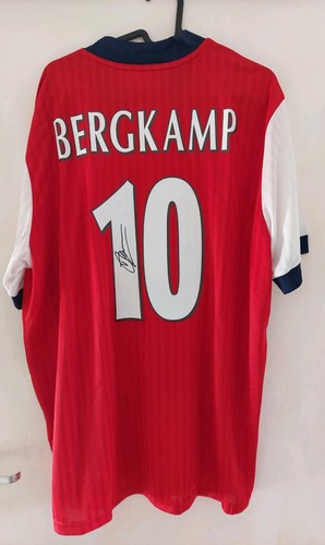 Dennis bergkamp back signed - bergkamp,