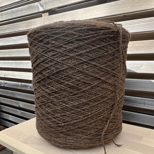 Brown yarn cone rug - brown, 3