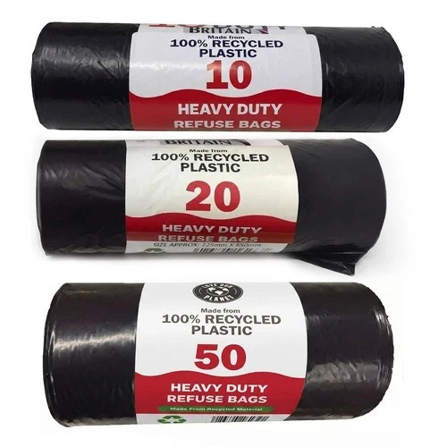 Heavy duty black refuse sacks - duty,