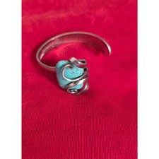 VTG Silver Turquoise Stone