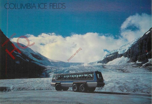 Picture postcard ice - picture, bus