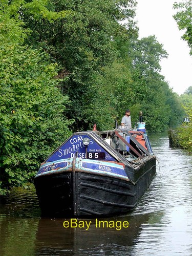 Photo 6x4 working narrowboat - photo,