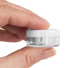 5ml / 5g Empty Small Round Plastic Jars Pots Travel Cosmetic Sample Craft JDW