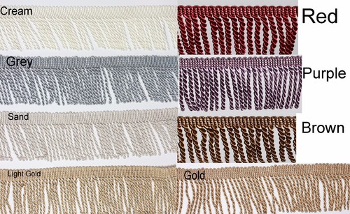 Twisted rope tassel - twisted, cm