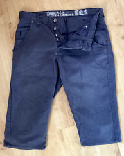 Red Herring Shorts Mens Dark Blue Size 34 Half Pant Trouser Length 100% Cotton