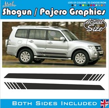 Mitsubishi Shogun Pajero 4x4 Off Road Side Stripes Decals Stickers Graphics 004