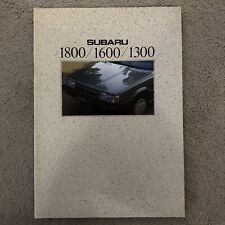 1991 SUBARU SEDANS & WAGONS International Brochure TURBO LEONE 1800 1600 1300