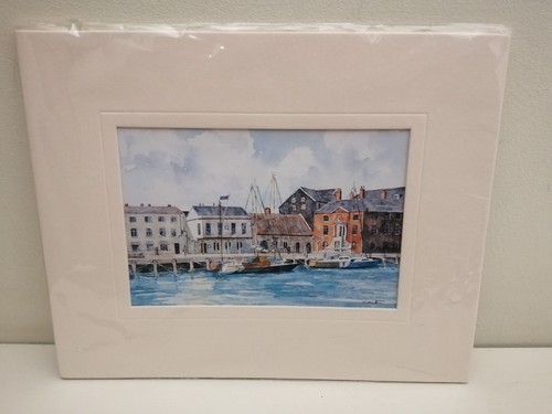 Poole quay side fine - poole, print