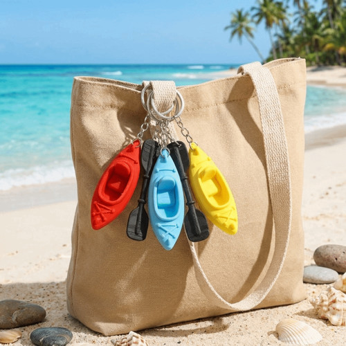 Pla kayak keychain - keychain, oars