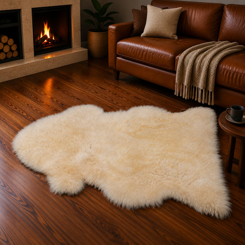 Genuine ivory sheepskin - genuine,