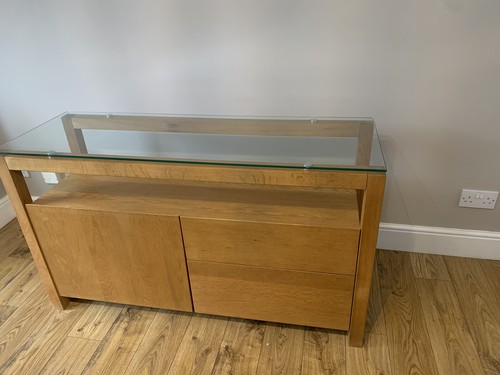 Solid oak sideboard cabinet - solid,