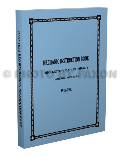Reo repair shop manual - repair, 1927