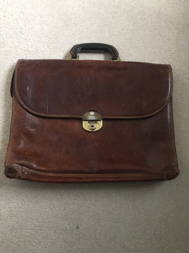 Tony perotti leather briefcase - leather,