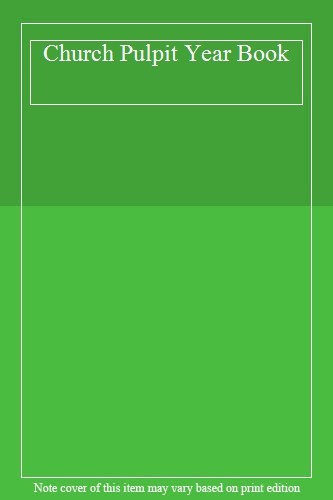 Church pulpit year book - year, book-
