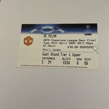 MANCHESTER UNITED V AC MILAN