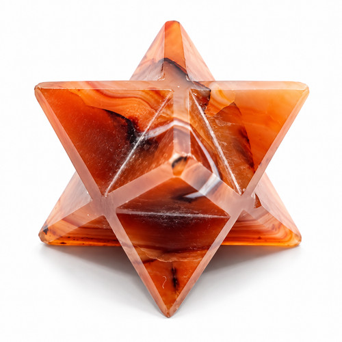 Carnelian merkaba star - carnelian,