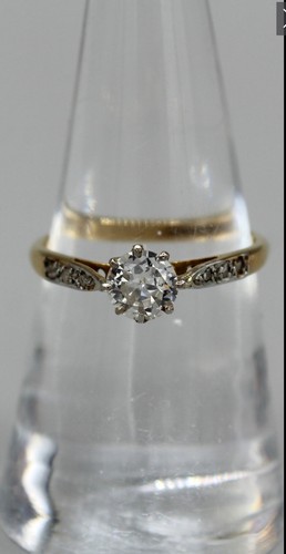Round diamond engagement - round,