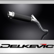 YAMAHA XT600 E 1990-2005 350mm CARBON ROUND BSAU SILENCER EXHAUST KIT 