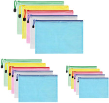 Plastic Wallets, 15Pcs A3 A4