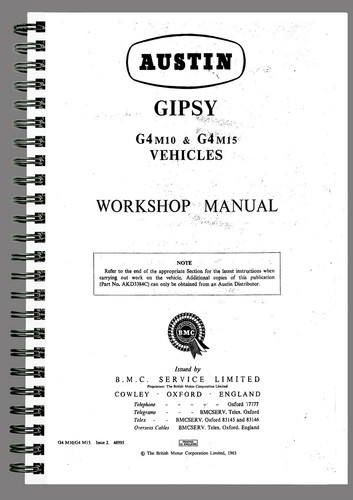 Austin gipsy g4m10 m15 - g4m10,