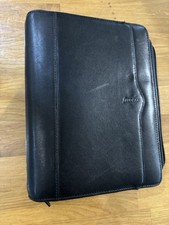 Filofax Guildford Zip Personal Organiser Deluxe Leather Black