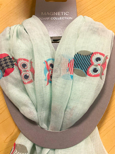 Magnetic scarf collection owl - scarf,