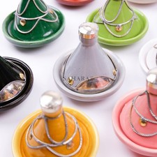 Moroccan Ceramic Tagine Pottery Tajine HandPainted Tajine Serving Tagine Decor