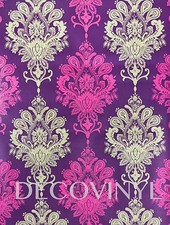 10M PURPLE DAMASK FABLON