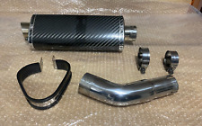 Suzuki GSR750 SP Engineering Tri Oval Carbon Fiber Exhaust GSR 750 2011 to 2016