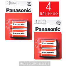 4 X PANASONIC ZINC C SIZE