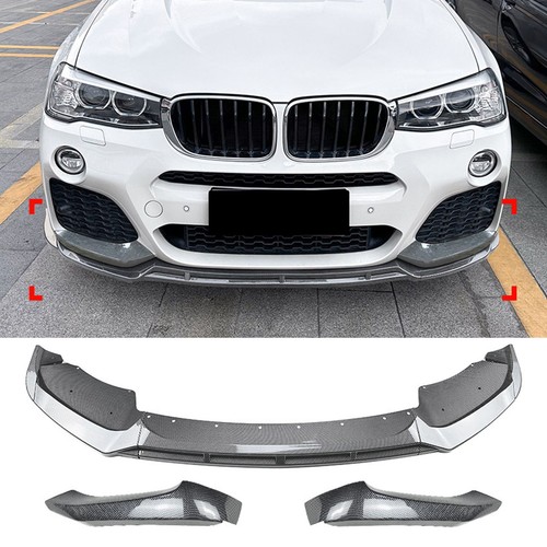 Carbon look front lip spoiler - look,