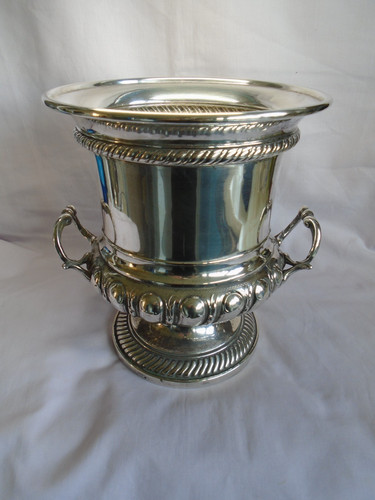 Vintage gadrooned silverplate - vintage,